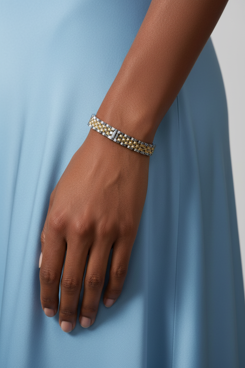Ashley Bracelet — Silver/Gold